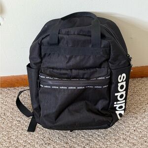 Adidas Black and White Men's Backpack